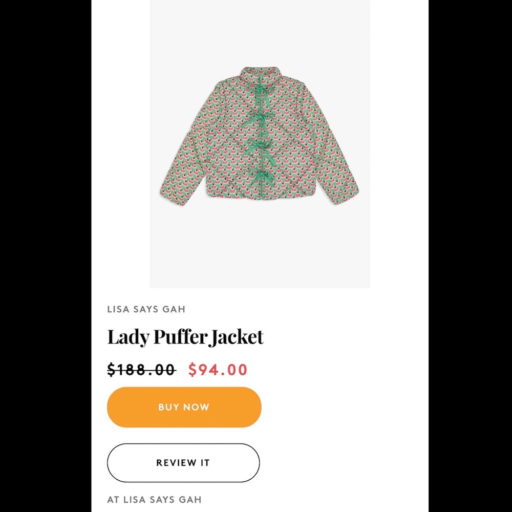 NWT Lisa Says gah lady puffer jacket - Picture 5 of 5